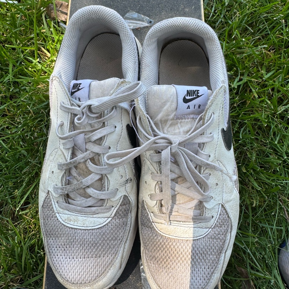 Nike Air White and Gray Athletic Shoes
